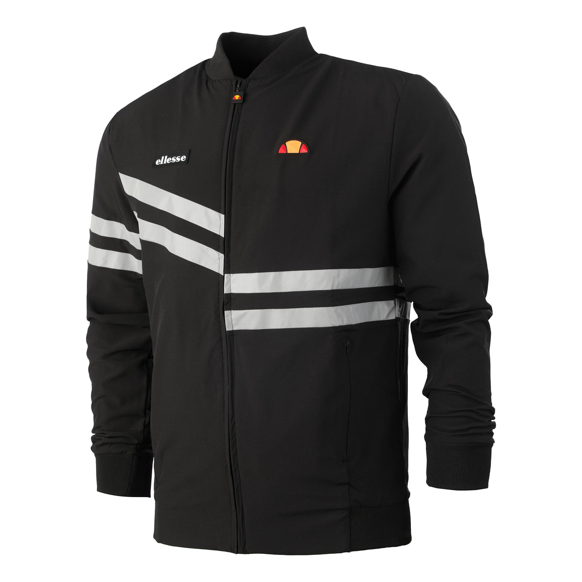 Ellesse Nano Träningsjacka Herrar - svart, silver Ellesse Nano Träningsjacka Herrar - svart, silver