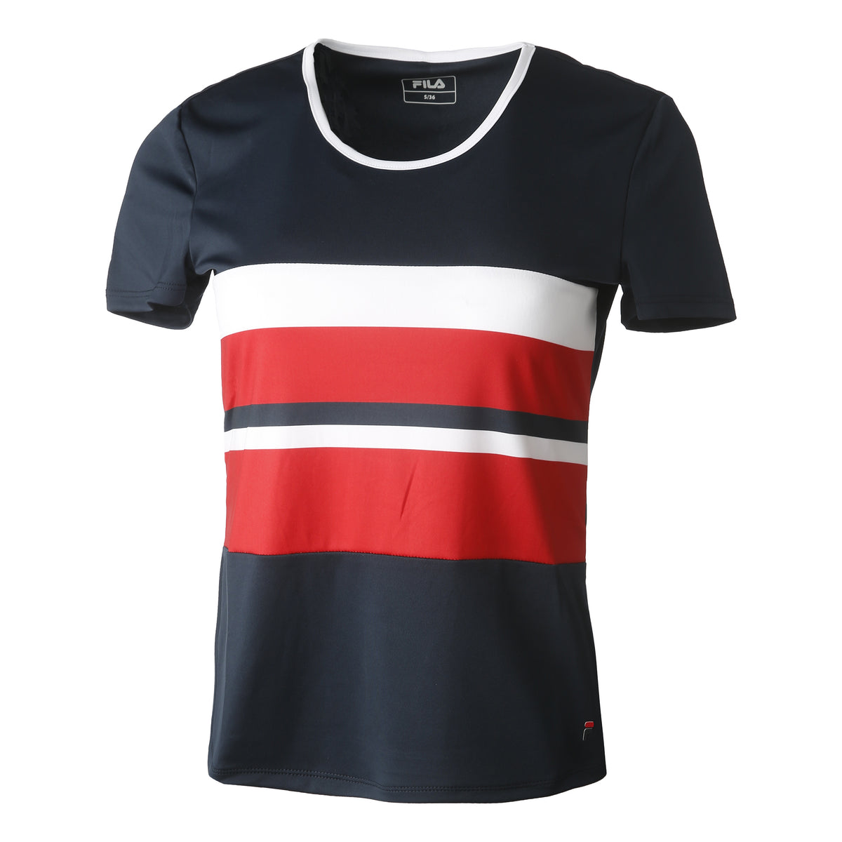 Fila Samira T-shirt Damer - mörkblå, röd Fila Samira T-shirt Damer - mörkblå, röd