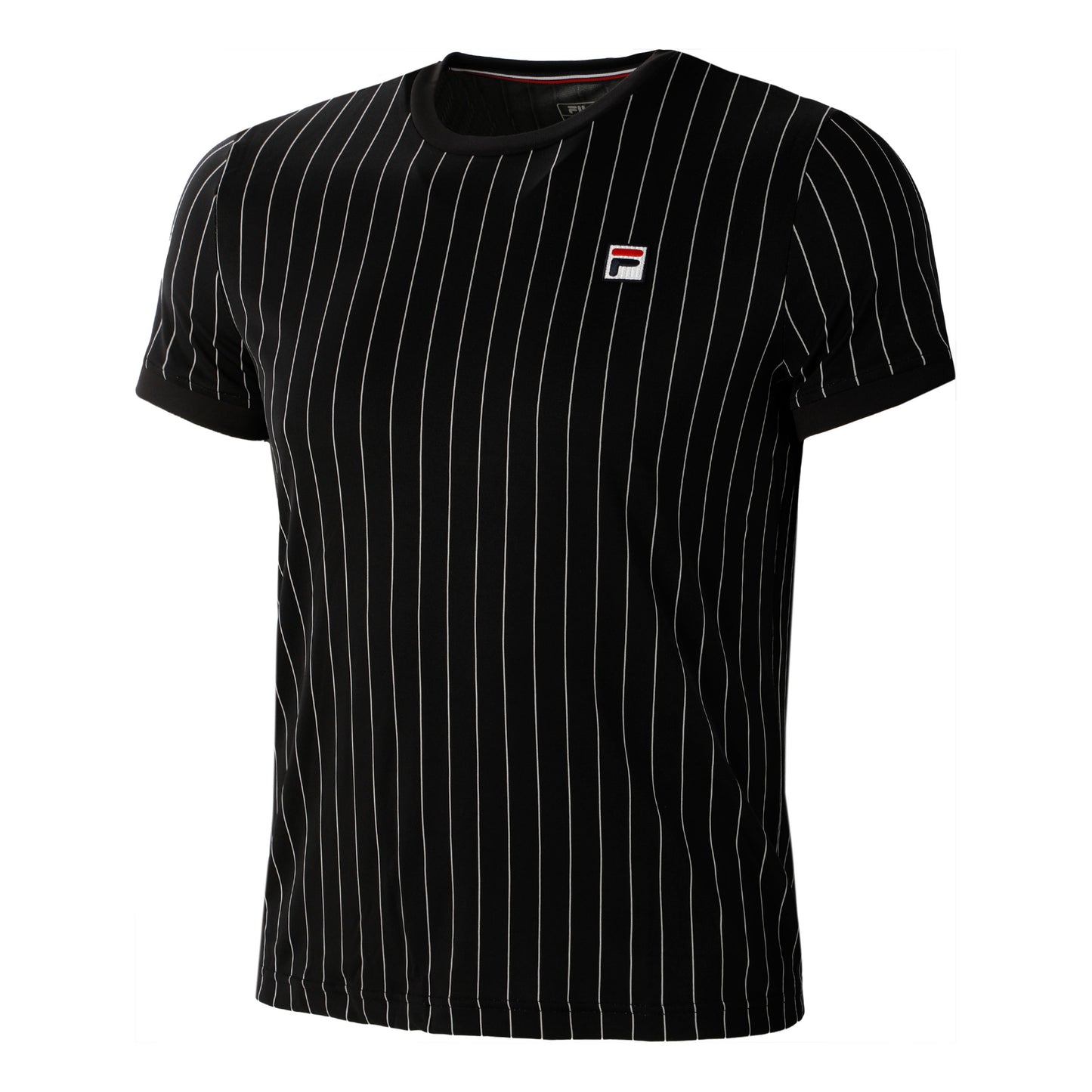 Fila Stripes T-shirt Herrar-Svart,Vit Fila Stripes T-shirt Herrar-Svart,Vit
