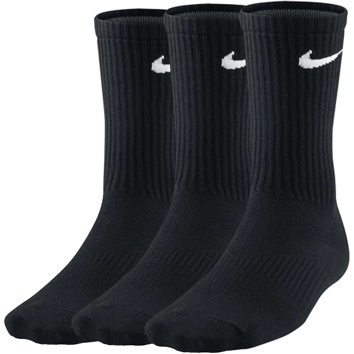 Nike Lightweight Crew Tennisstrumpor 3-pack Unisex - svart, vit Nike Lightweight Crew Tennisstrumpor 3-pack Unisex - svart, vit