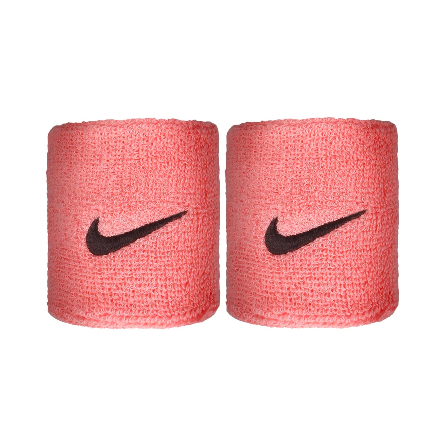 Nike Swoosh Svettband 2-pack kort - rosa, svart Nike Swoosh Svettband 2-pack kort - rosa, svart