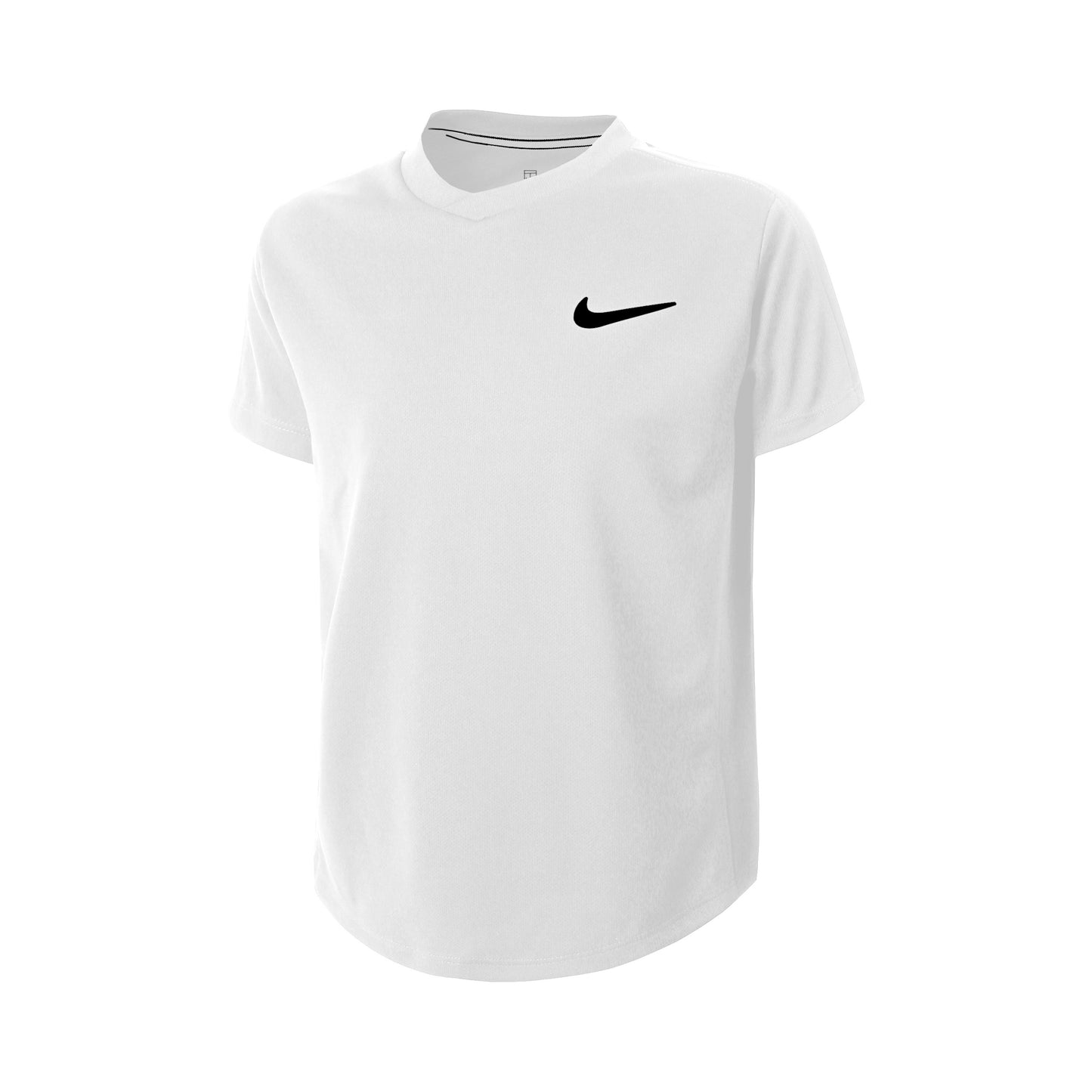 Nike Court Dri-Fit T-shirt Pojkar - vit, svart Nike Court Dri-Fit T-shirt Pojkar - vit, svart