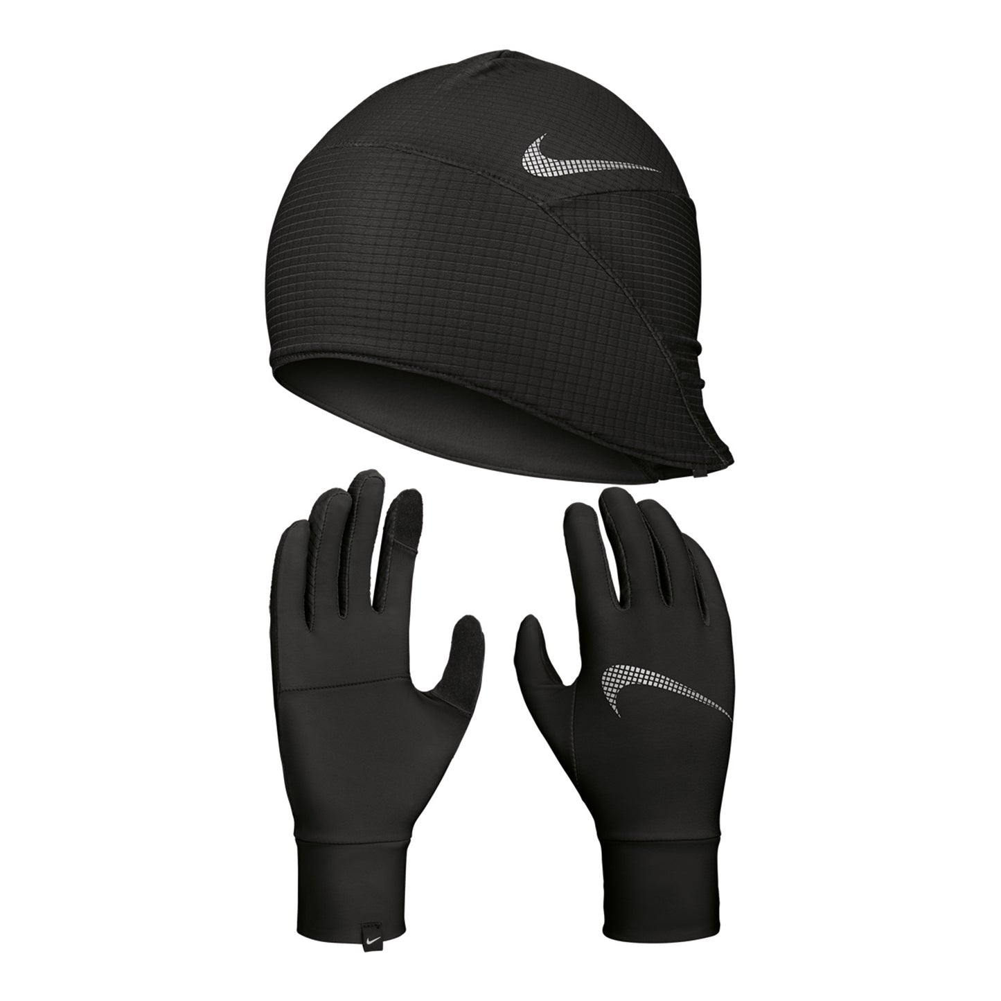 Nike Essential Running Set Laufmütze + Löparhandskar Damer-svart,vit Nike Essential Running Set Laufmütze + Löparhandskar Damer-svart,vit