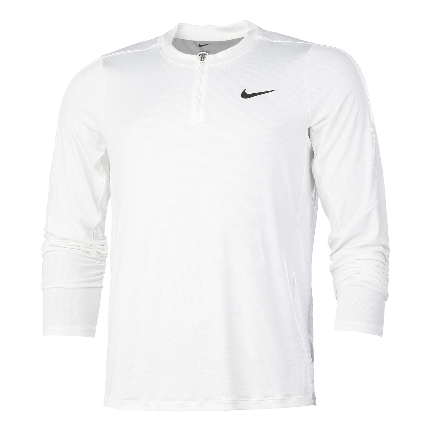 Nike Court Dri-Fit Half-Zip Långärmat Herrar - vit, Nike Court Dri-Fit Half-Zip Långärmat Herrar - vit,