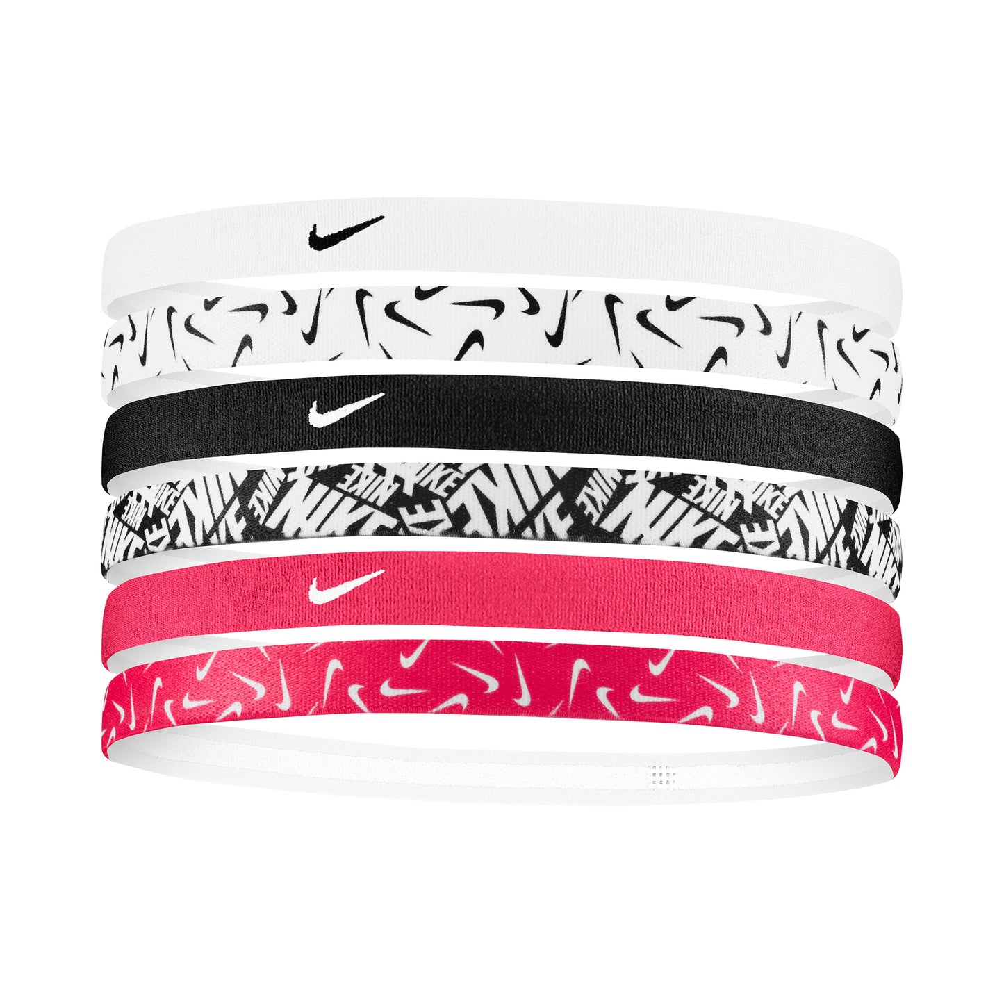 Nike Printed Hårband 6-pack Unisex - pink, flerfärgad Nike Printed Hårband 6-pack Unisex - pink, flerfärgad