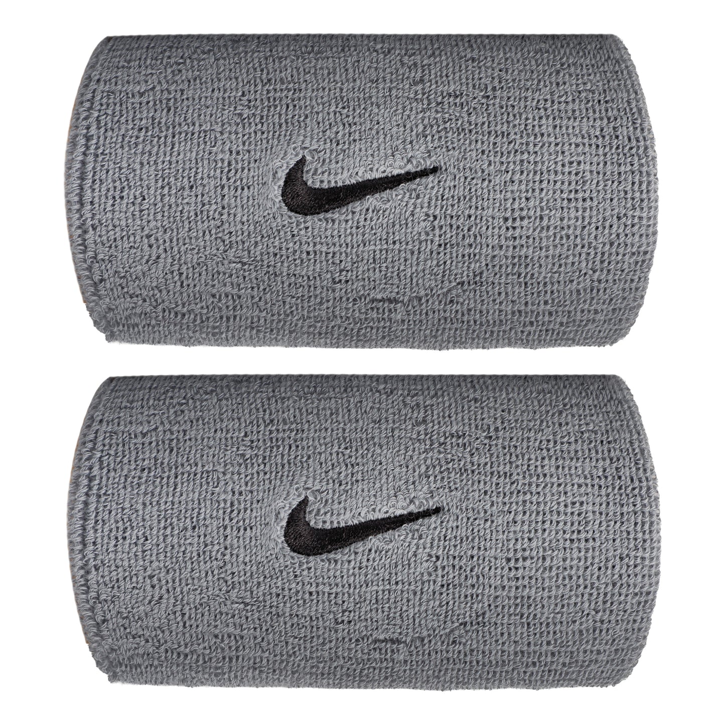 Nike Swoosh Classic Doublewide Svettband lång - grå, svart Nike Swoosh Classic Doublewide Svettband lång - grå, svart