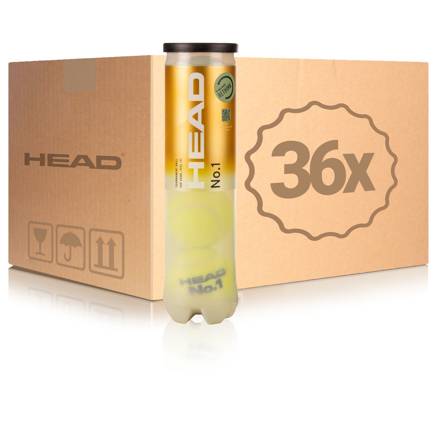 HEAD 36x 4-pack rör No.1 I kartong HEAD 36x 4-pack rör No.1 I kartong
