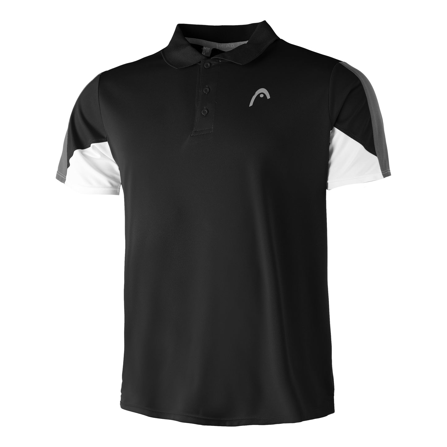 HEAD Club Tech 22 Polo Herrar - svart, vit HEAD Club Tech 22 Polo Herrar - svart, vit