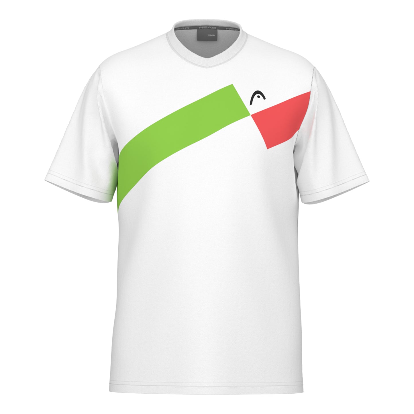 HEAD Topspin T-shirt Herrar-Vit,Röd HEAD Topspin T-shirt Herrar-Vit,Röd