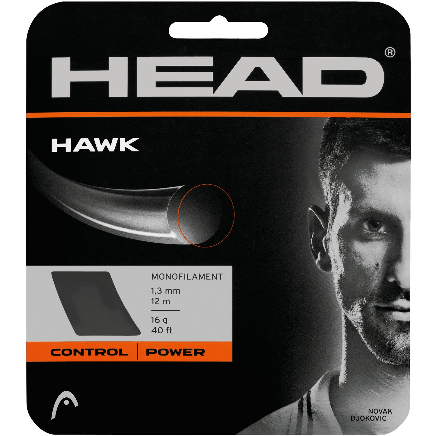 HEAD Hawk Strängset 12m-Grå HEAD Hawk Strängset 12m-Grå