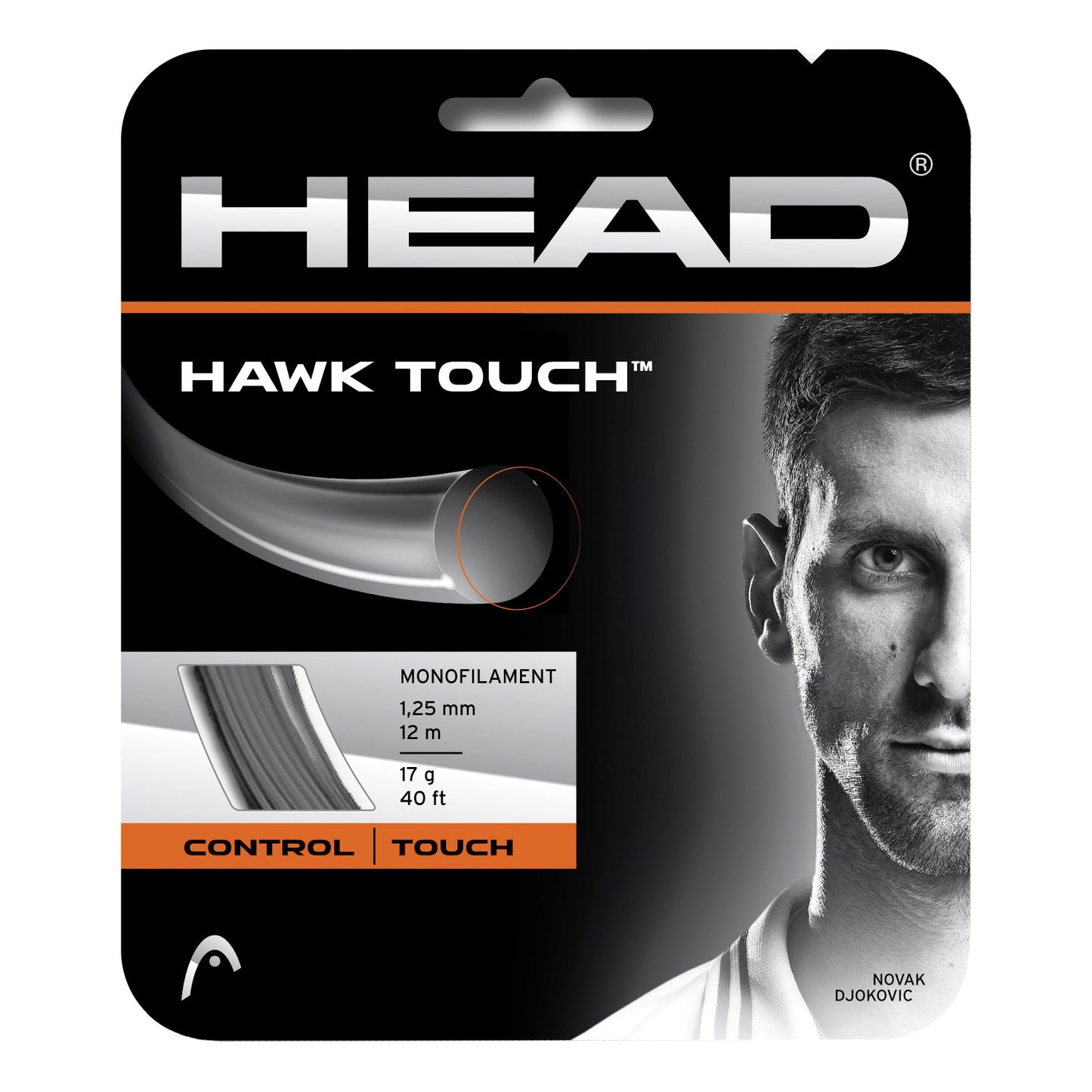 HEAD Hawk Touch Strängset 12m - antracit HEAD Hawk Touch Strängset 12m - antracit