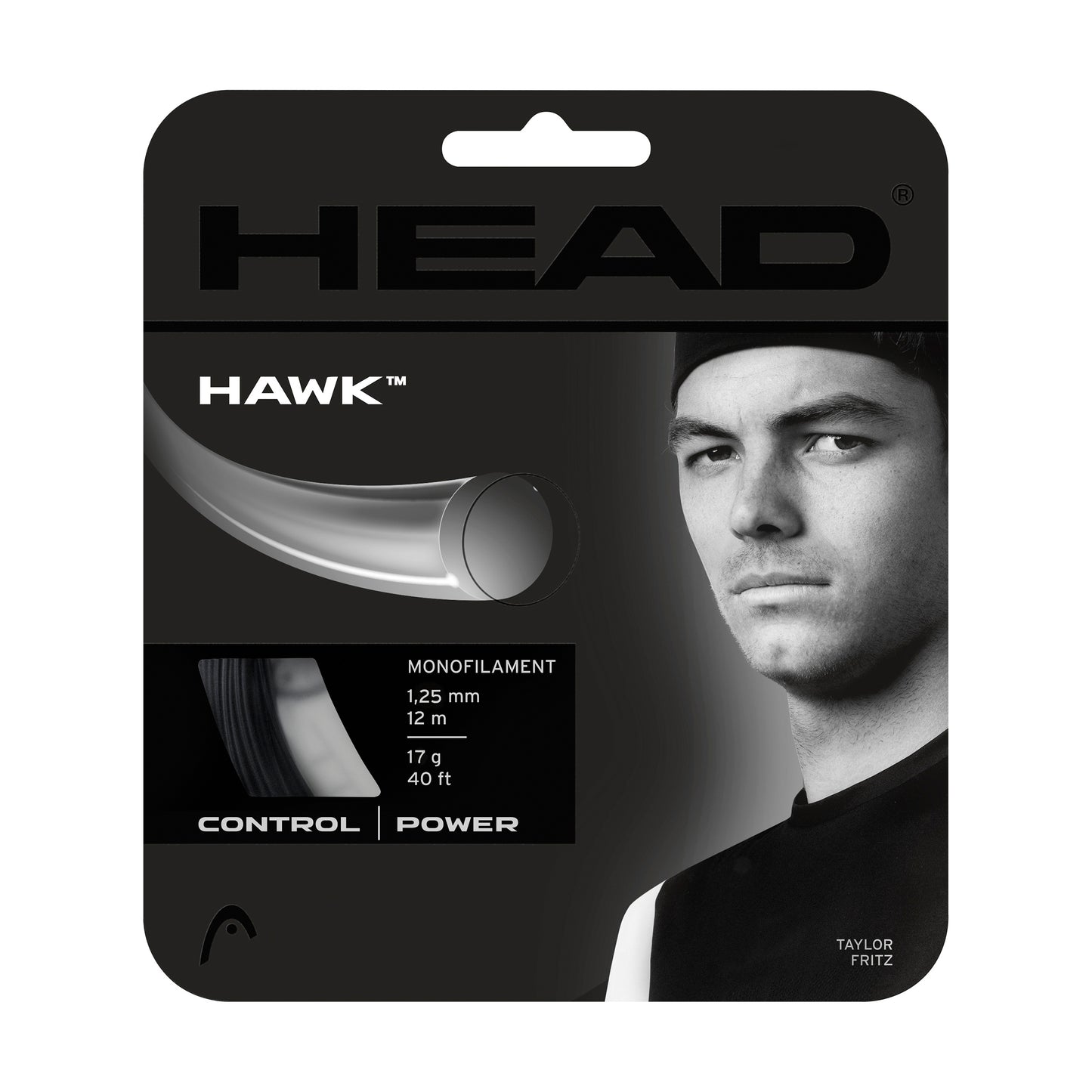 HEAD Hawk Strängset 12m-Svart HEAD Hawk Strängset 12m-Svart