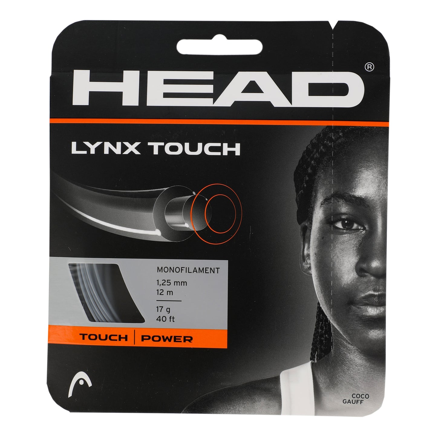 HEAD Lynx Touch Strängset 12m - antracit HEAD Lynx Touch Strängset 12m - antracit