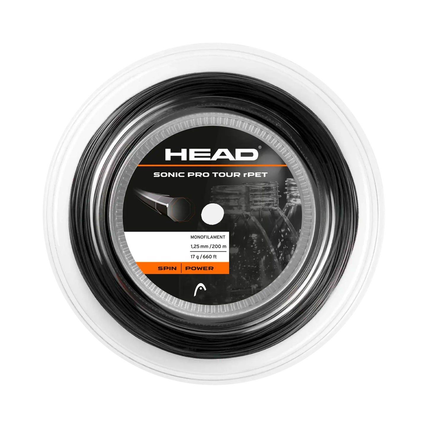 HEAD Sonic Pro Touch Strängrulle 200m - antracit HEAD Sonic Pro Touch Strängrulle 200m - antracit