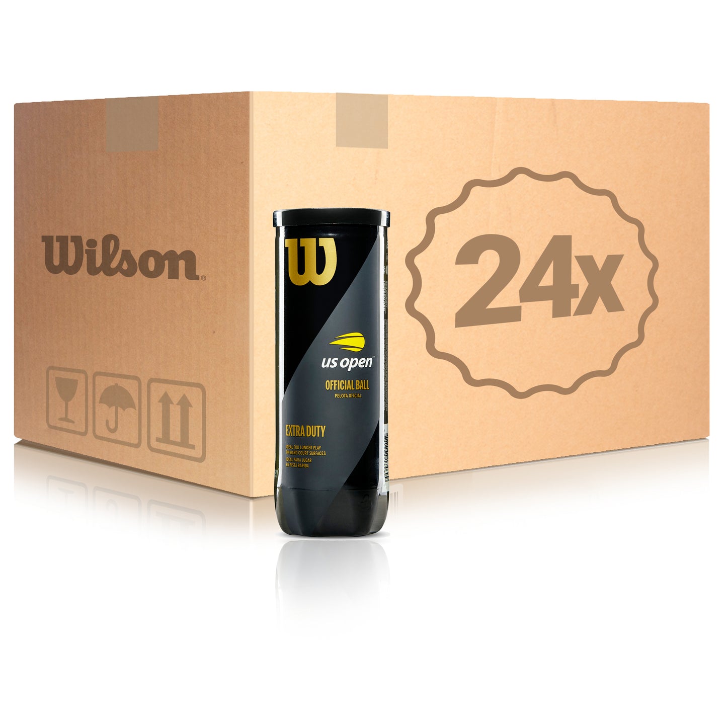 Wilson 24x 3-pack rör US Open I kartong Wilson 24x 3-pack rör US Open I kartong