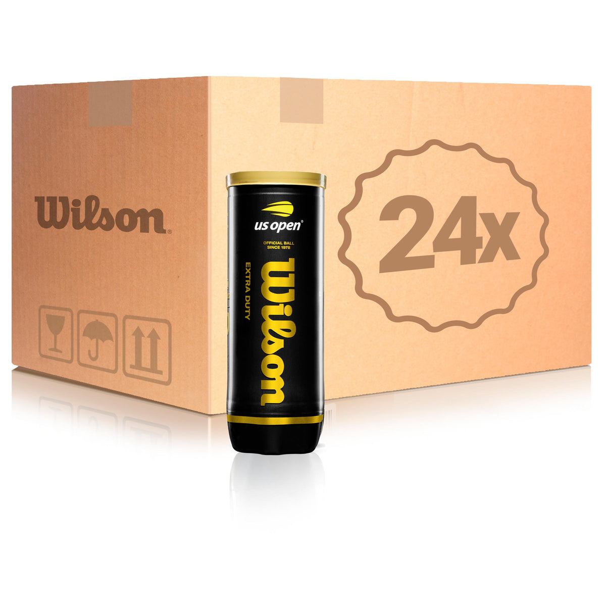 Wilson 24x 3-pack rör US Open I kartong Wilson 24x 3-pack rör US Open I kartong
