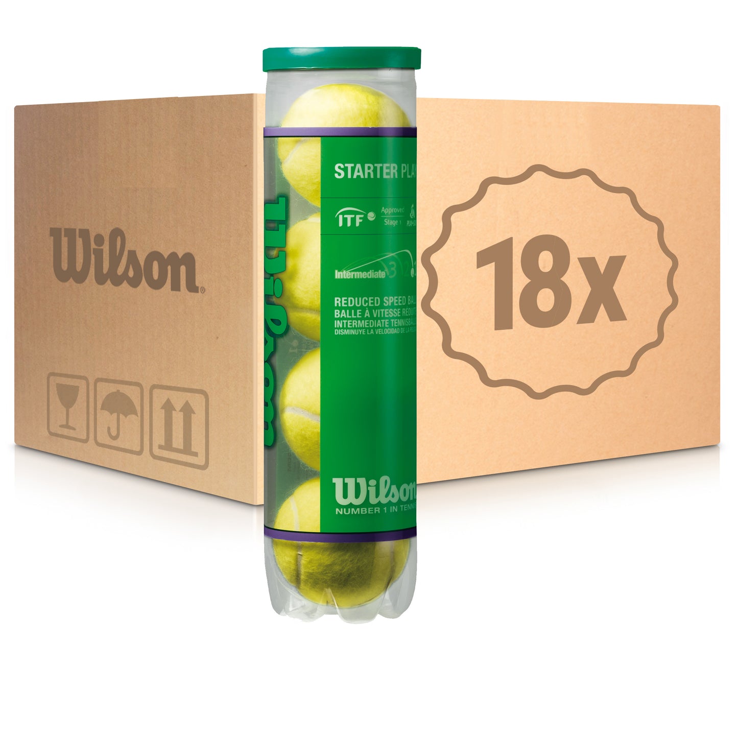Wilson 18x 4-pack rör Starter Play (Stage 1) I kartong Wilson 18x 4-pack rör Starter Play (Stage 1) I kartong