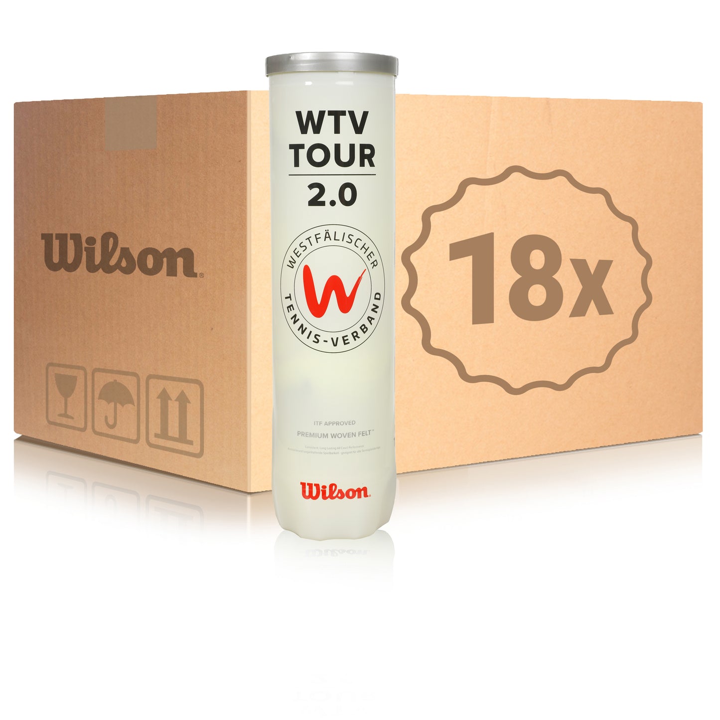 Wilson 18x 4-pack rör WTV TOUR 2.0 Wilson 18x 4-pack rör WTV TOUR 2.0