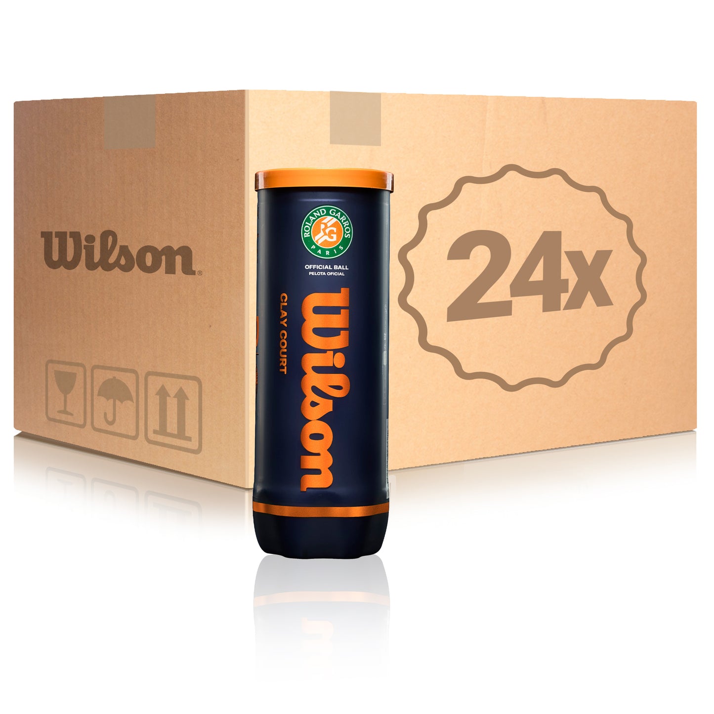 Wilson 24x 3-pack rör Roland Garros Official I kartong Wilson 24x 3-pack rör Roland Garros Official I kartong