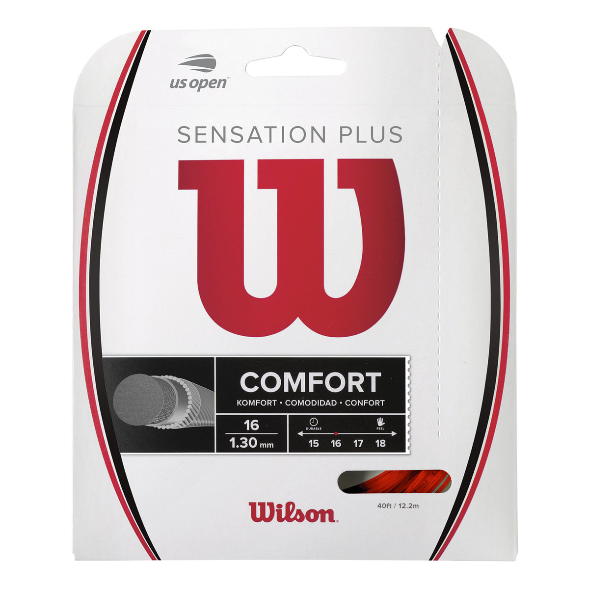Wilson Sensation Plus Strängset 12,2m - röd Wilson Sensation Plus Strängset 12,2m - röd