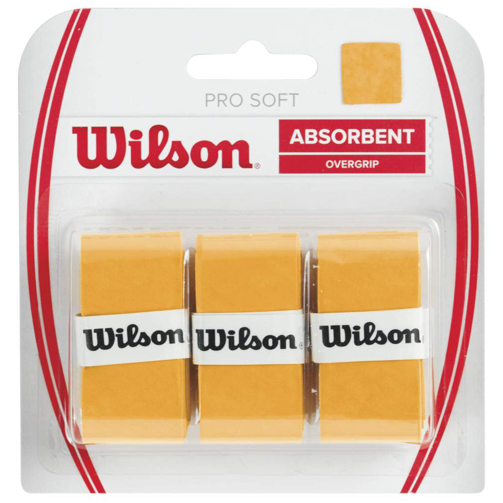 Wilson Soft Overgrip 3-pack-Guld Wilson Soft Overgrip 3-pack-Guld