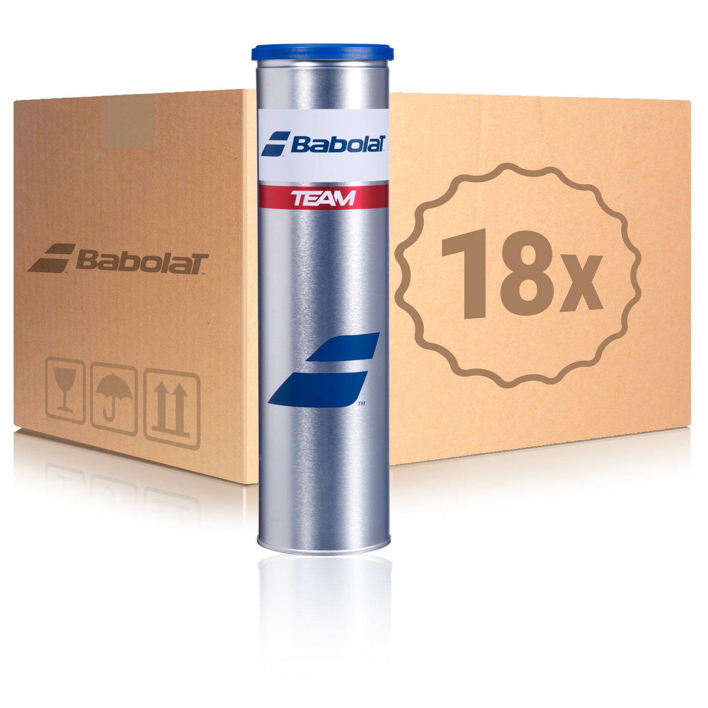 Babolat 18x 4-pack rör Team I kartong Babolat 18x 4-pack rör Team I kartong