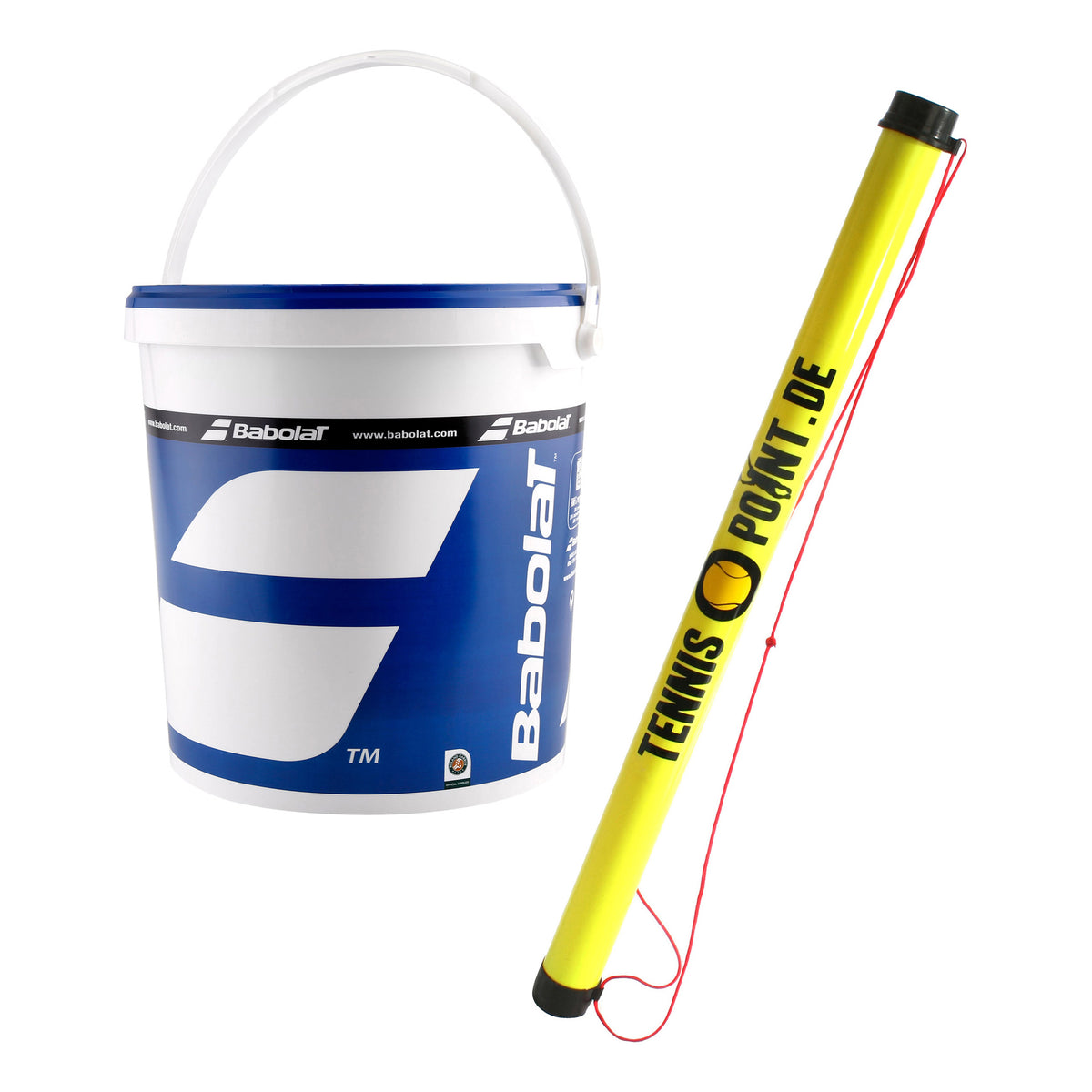 Babolat 36-pack hink Stage 2 Plus bollsamlarrör Babolat 36-pack hink Stage 2 Plus bollsamlarrör