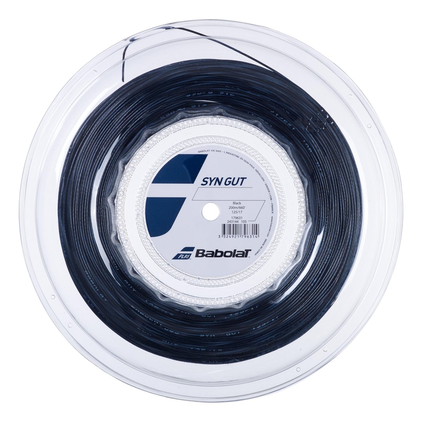 Babolat Synthetic Gut Strängrulle 200m-Svart Babolat Synthetic Gut Strängrulle 200m-Svart