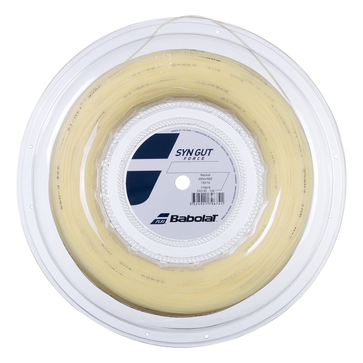 Babolat Synthetic Gut Force Strängrulle 200m-Naturfärger Babolat Synthetic Gut Force Strängrulle 200m-Naturfärger