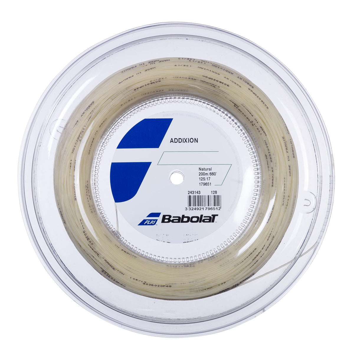 Babolat Addixion Strängrulle 200m-Naturfärger Babolat Addixion Strängrulle 200m-Naturfärger
