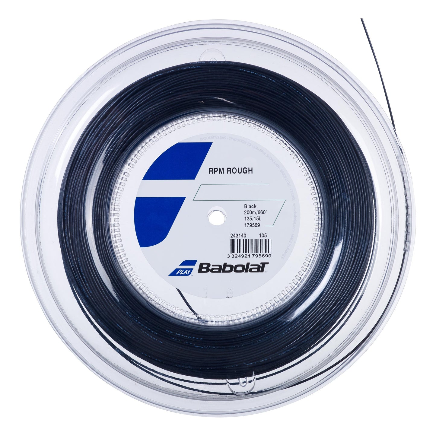 Babolat RPM Blast Rough Strängrulle 200m - svart Babolat RPM Blast Rough Strängrulle 200m - svart
