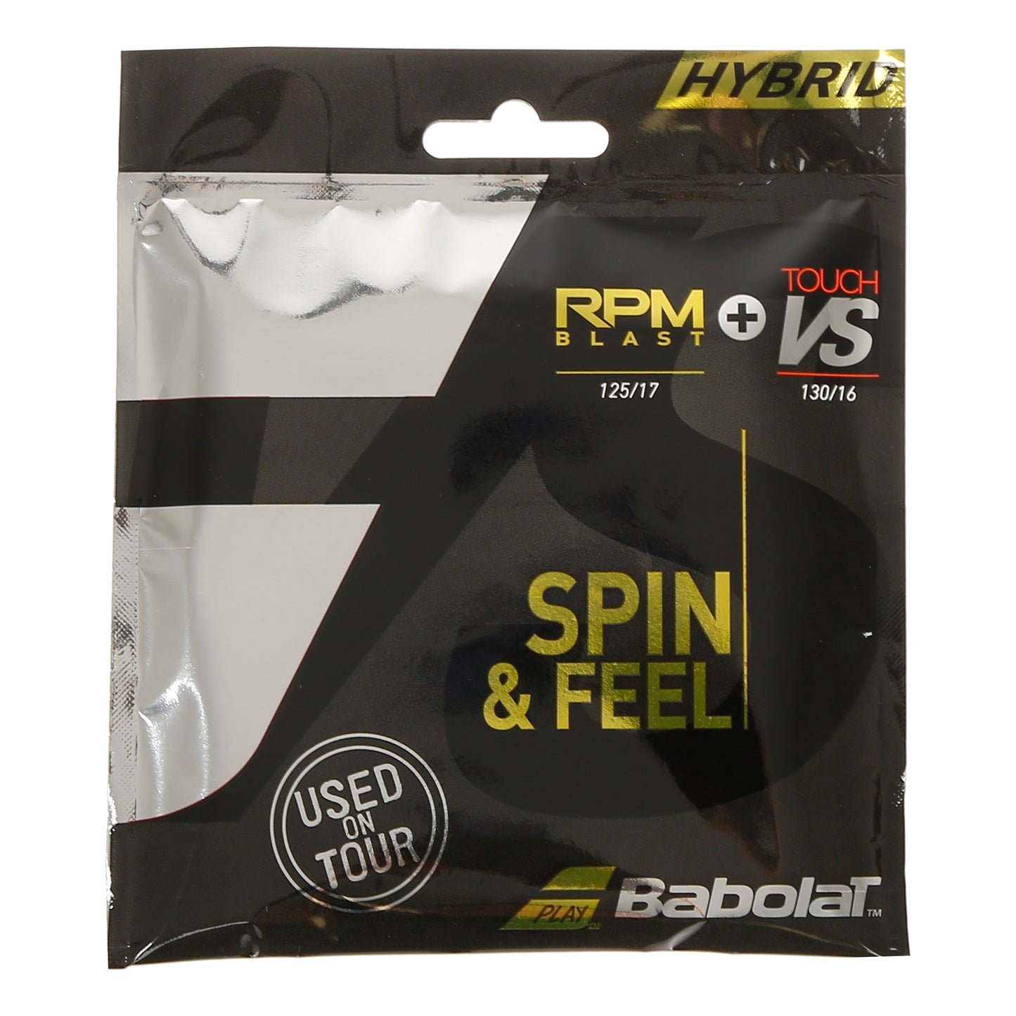 Babolat RPM Blast 125 + Touch VS 130 Strängset-Svart Babolat RPM Blast 125 + Touch VS 130 Strängset-Svart