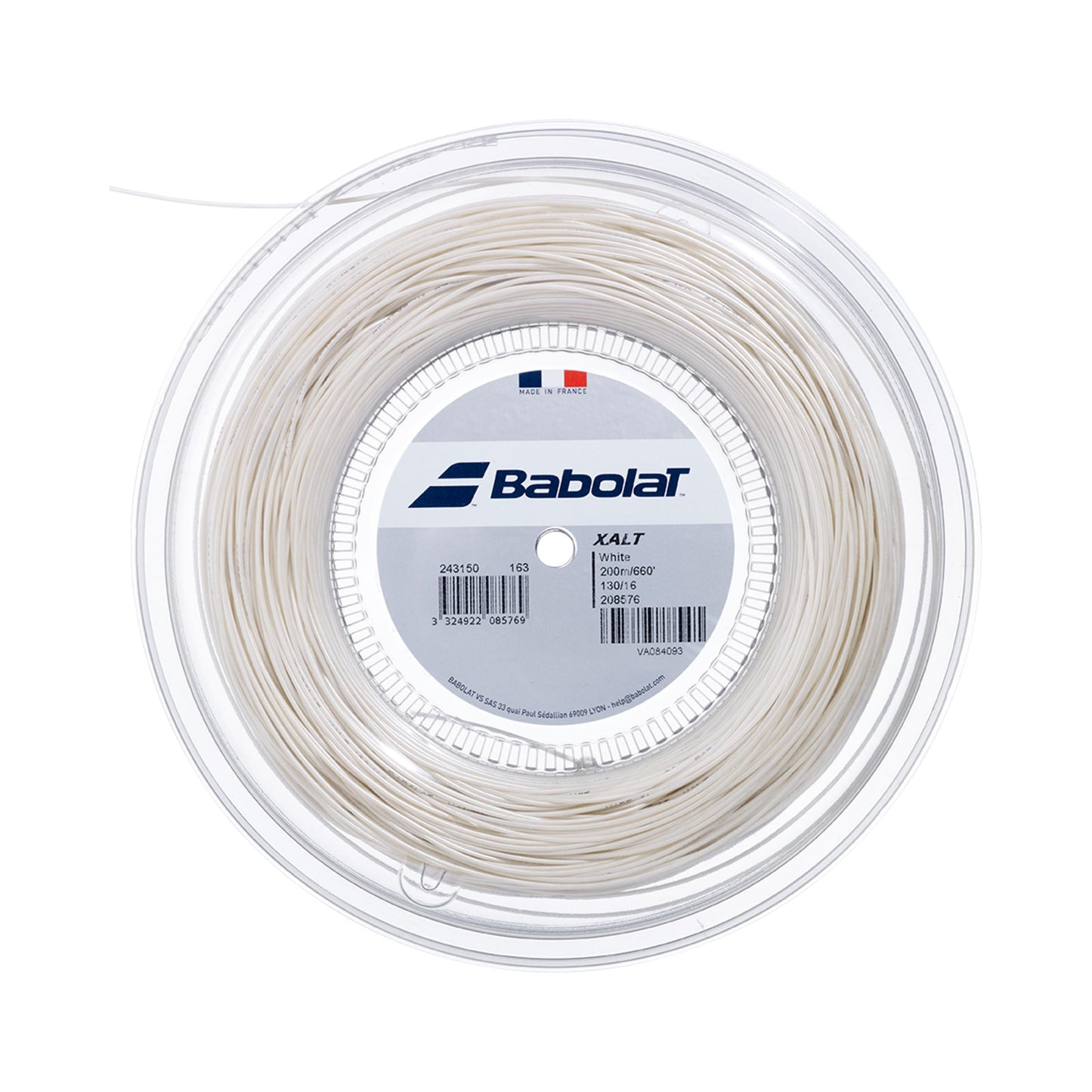 Babolat Xalt Strängrulle 200m-Vit Babolat Xalt Strängrulle 200m-Vit