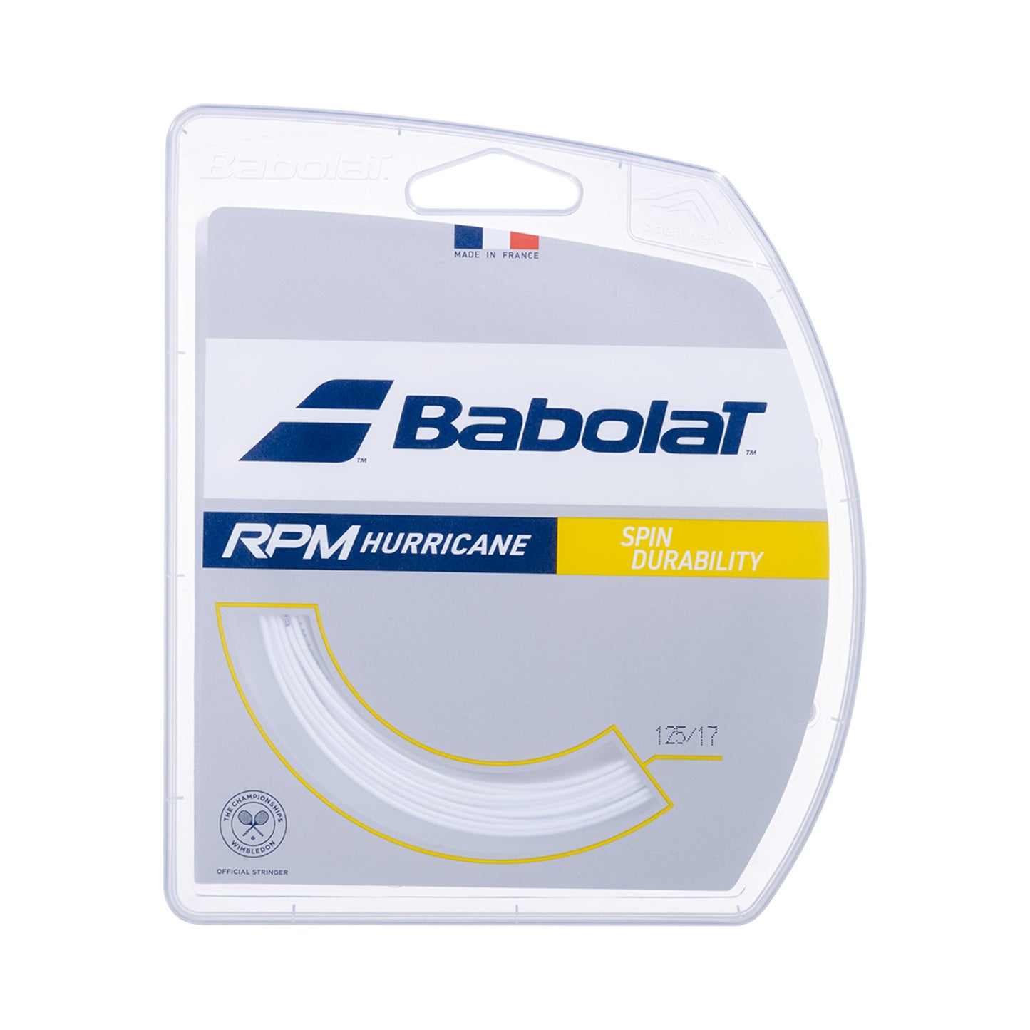 Babolat RPM Hurricane Strängset 12m-Vit Babolat RPM Hurricane Strängset 12m-Vit