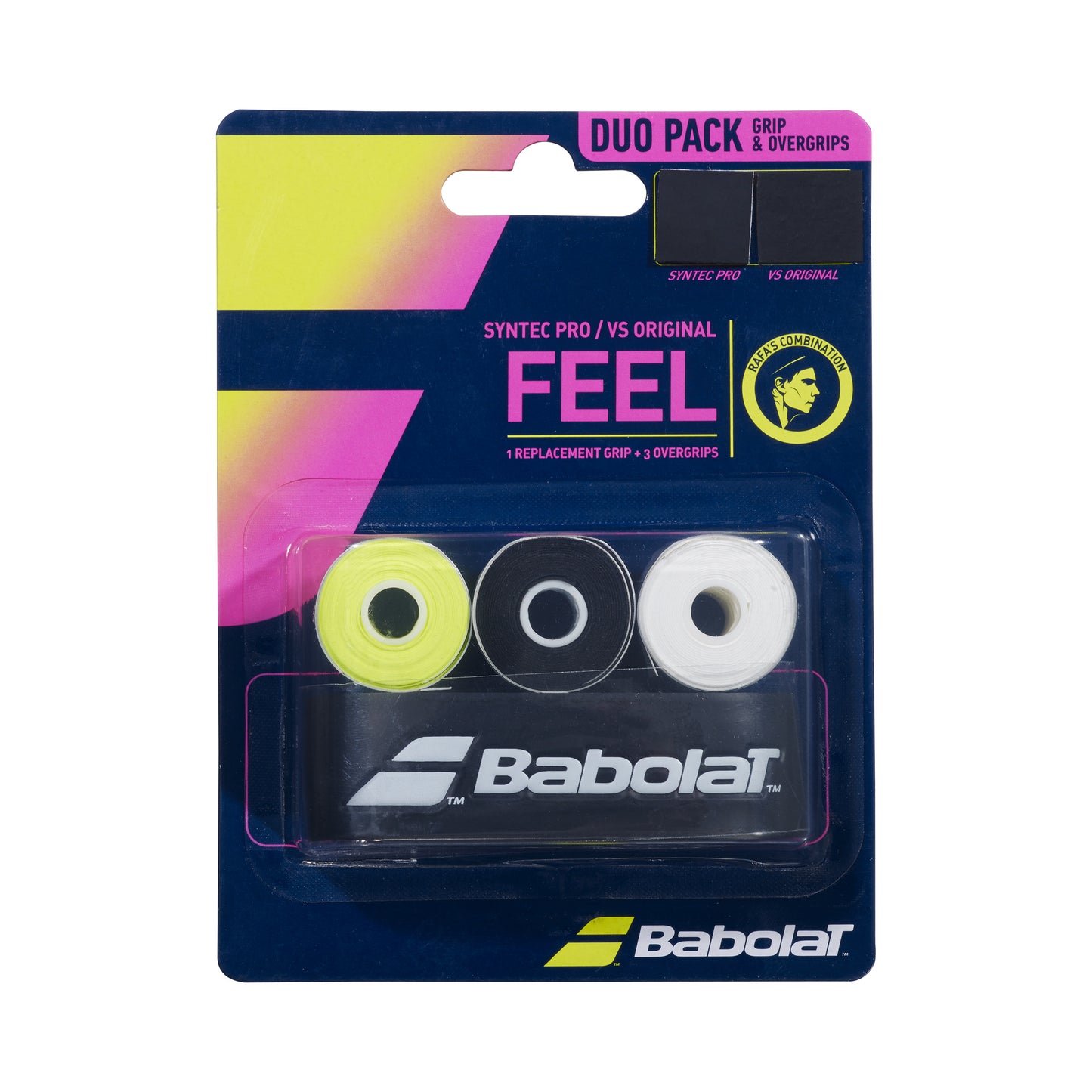 Babolat Syntec Pro X1 + VS Orig X3 4-pack-Flerfärgad Babolat Syntec Pro X1 + VS Orig X3 4-pack-Flerfärgad