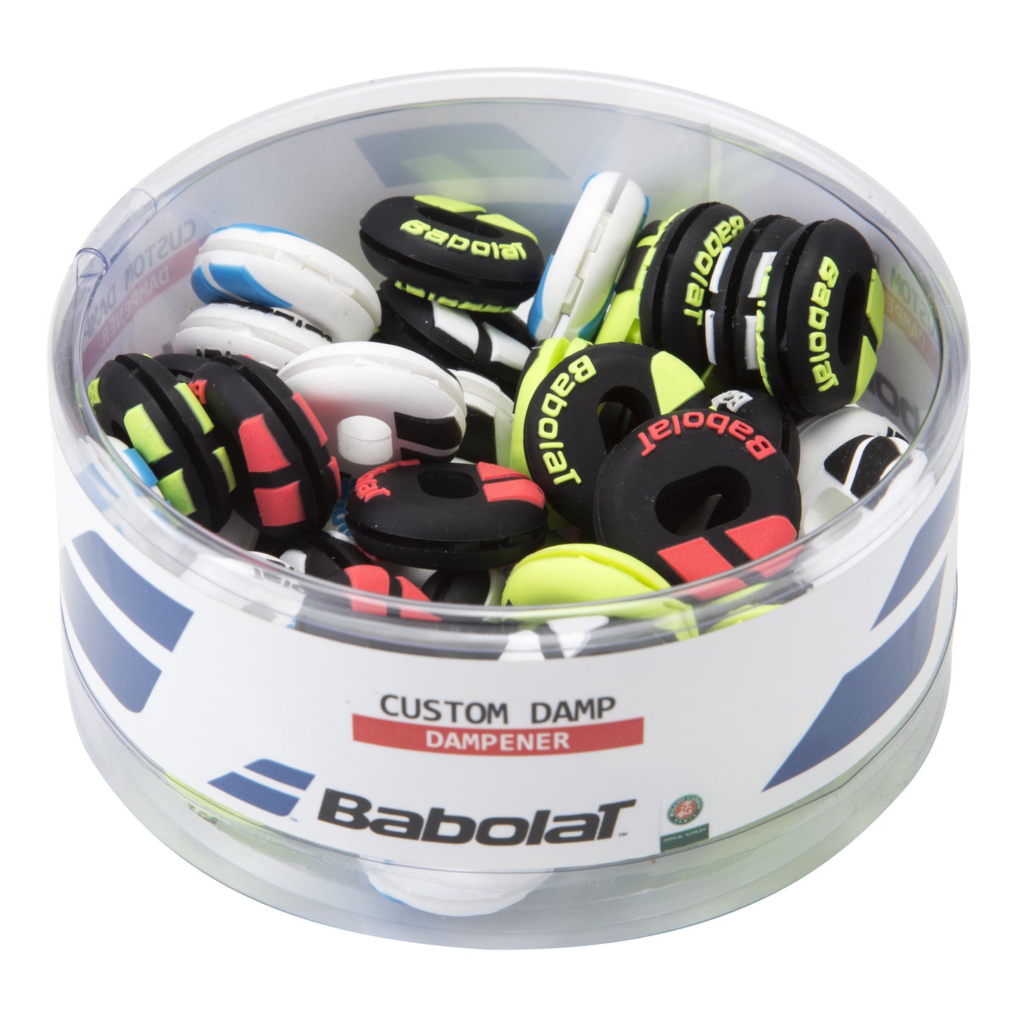 Babolat Custom Damp Dämpare 48-pack Låda-Flerfärgad Babolat Custom Damp Dämpare 48-pack Låda-Flerfärgad