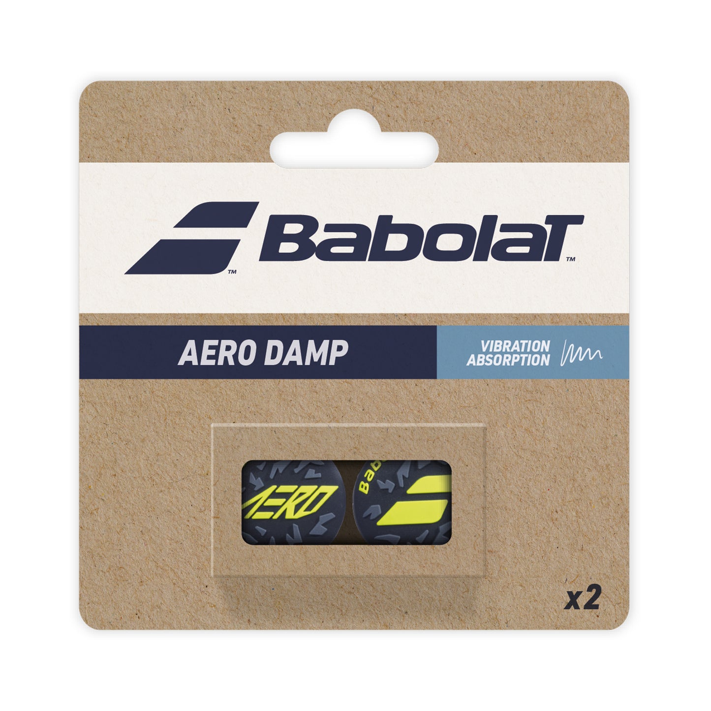 Babolat Aero Damp Dämpare 2-pack-Svart Babolat Aero Damp Dämpare 2-pack-Svart