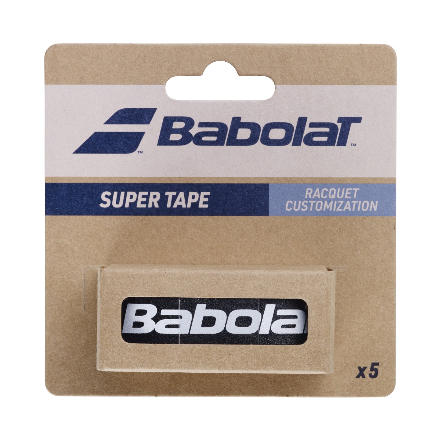 Babolat Super Tape X 5 Racketskyddstejp-Svart Babolat Super Tape X 5 Racketskyddstejp-Svart