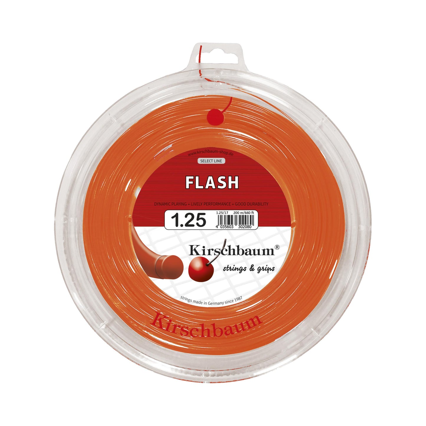 Kirschbaum Flash Strängrulle 200m-Orange Kirschbaum Flash Strängrulle 200m-Orange