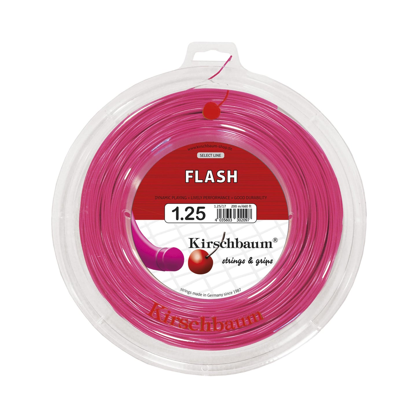 Kirschbaum Flash Strängrulle 200m-Pink Kirschbaum Flash Strängrulle 200m-Pink