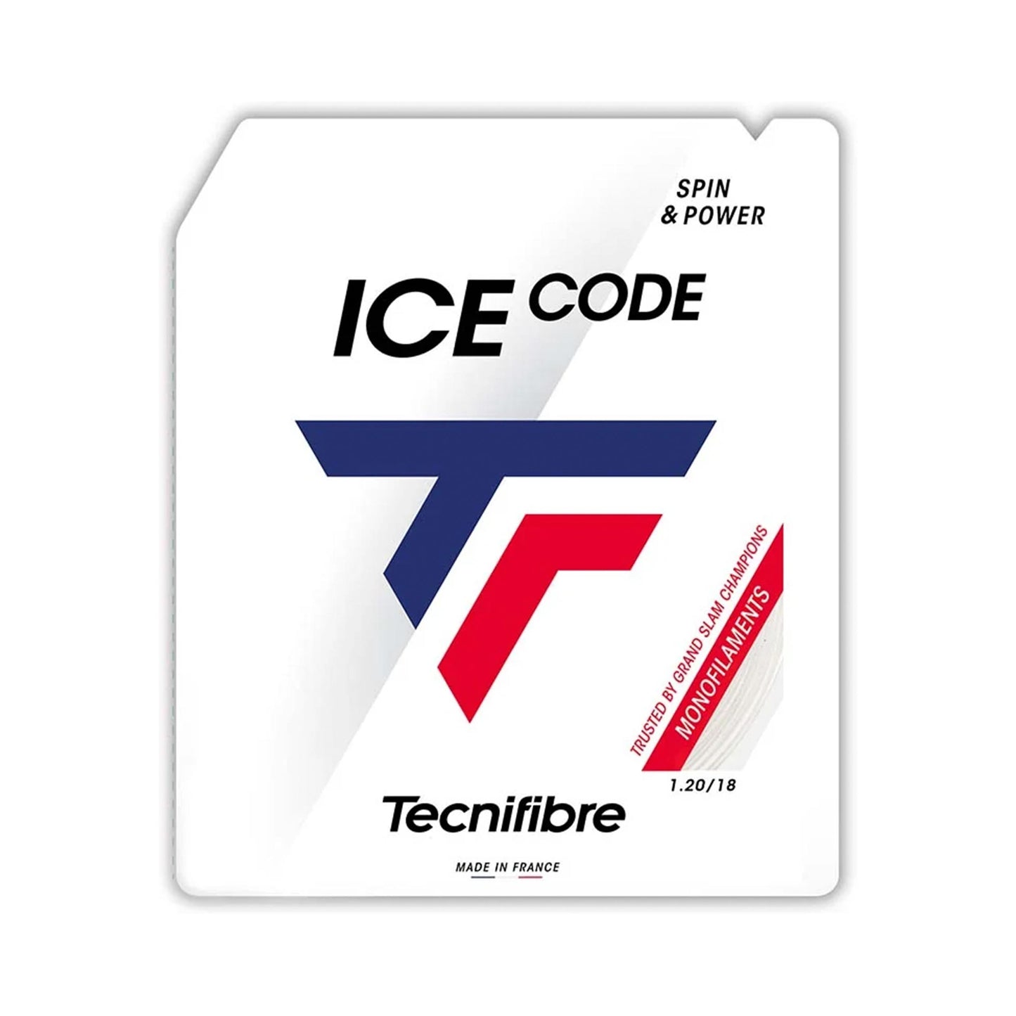 Tecnifibre Ice Code Strängset 12m-Vit Tecnifibre Ice Code Strängset 12m-Vit