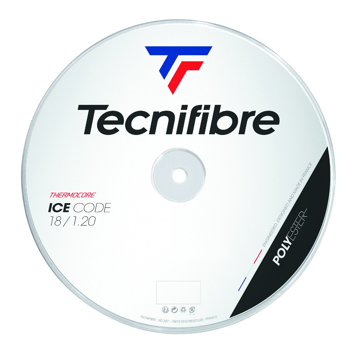 Tecnifibre Ice Code Strängrulle 200m-Vit Tecnifibre Ice Code Strängrulle 200m-Vit