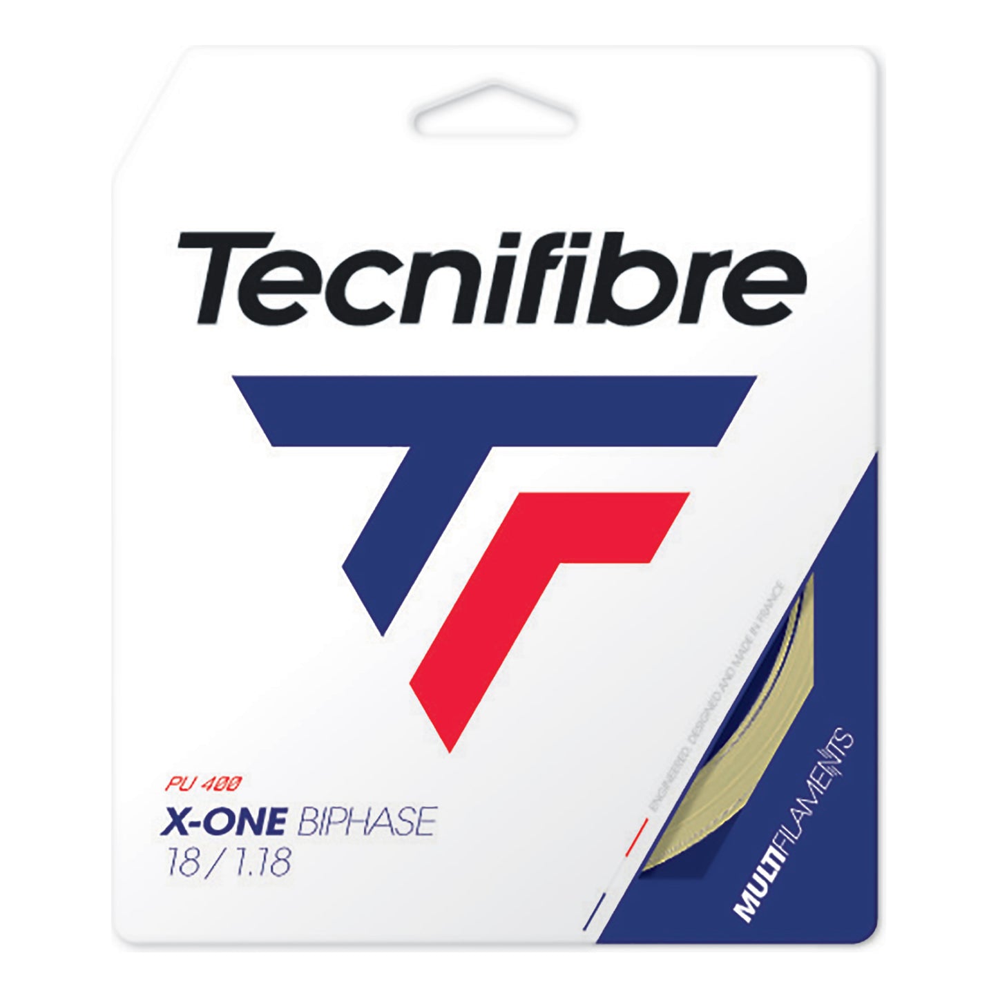 Tecnifibre X-One Biphase 12m Strängset-Naturfärger Tecnifibre X-One Biphase 12m Strängset-Naturfärger