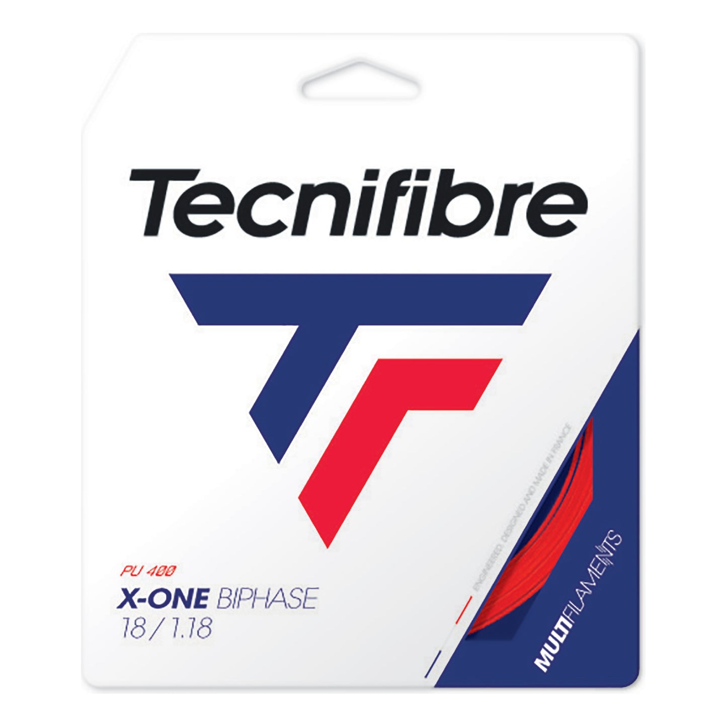 Tecnifibre X-One Biphase 12m Strängset-Röd Tecnifibre X-One Biphase 12m Strängset-Röd