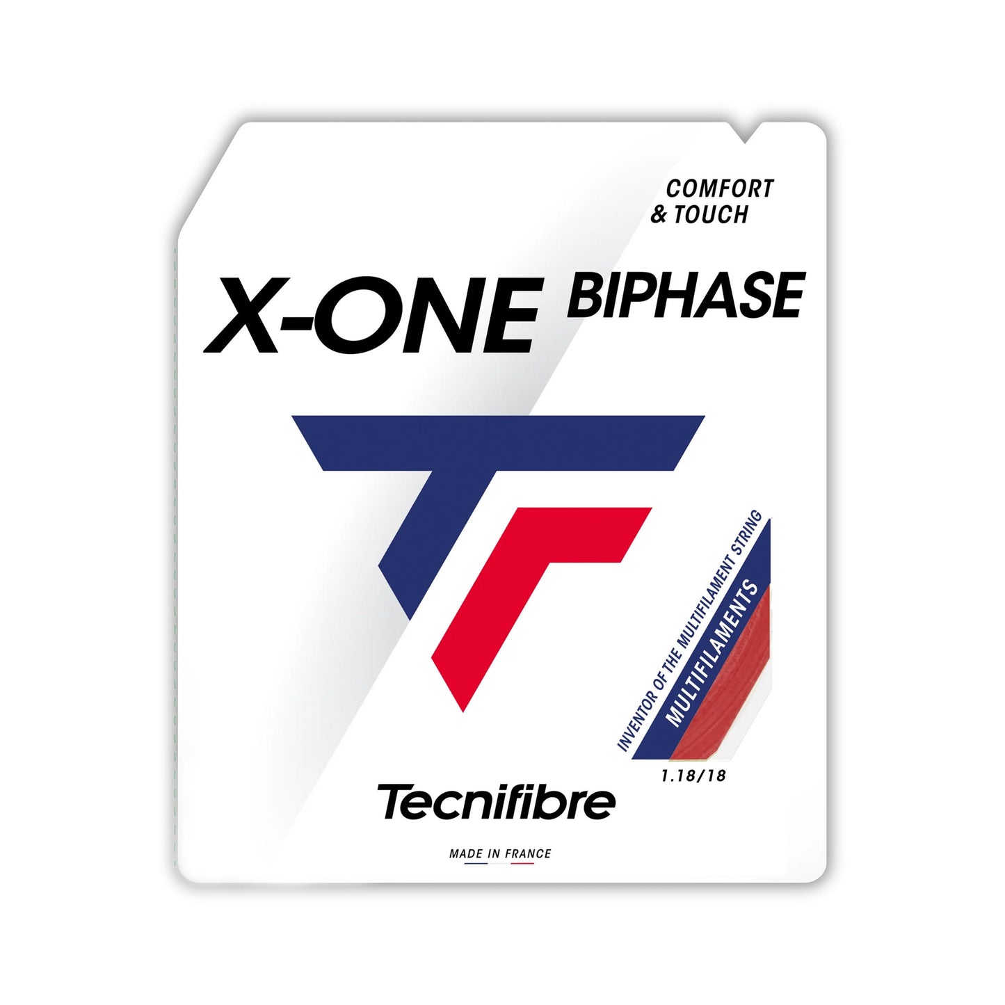 Tecnifibre X-One Biphase 12m Strängset-Röd Tecnifibre X-One Biphase 12m Strängset-Röd