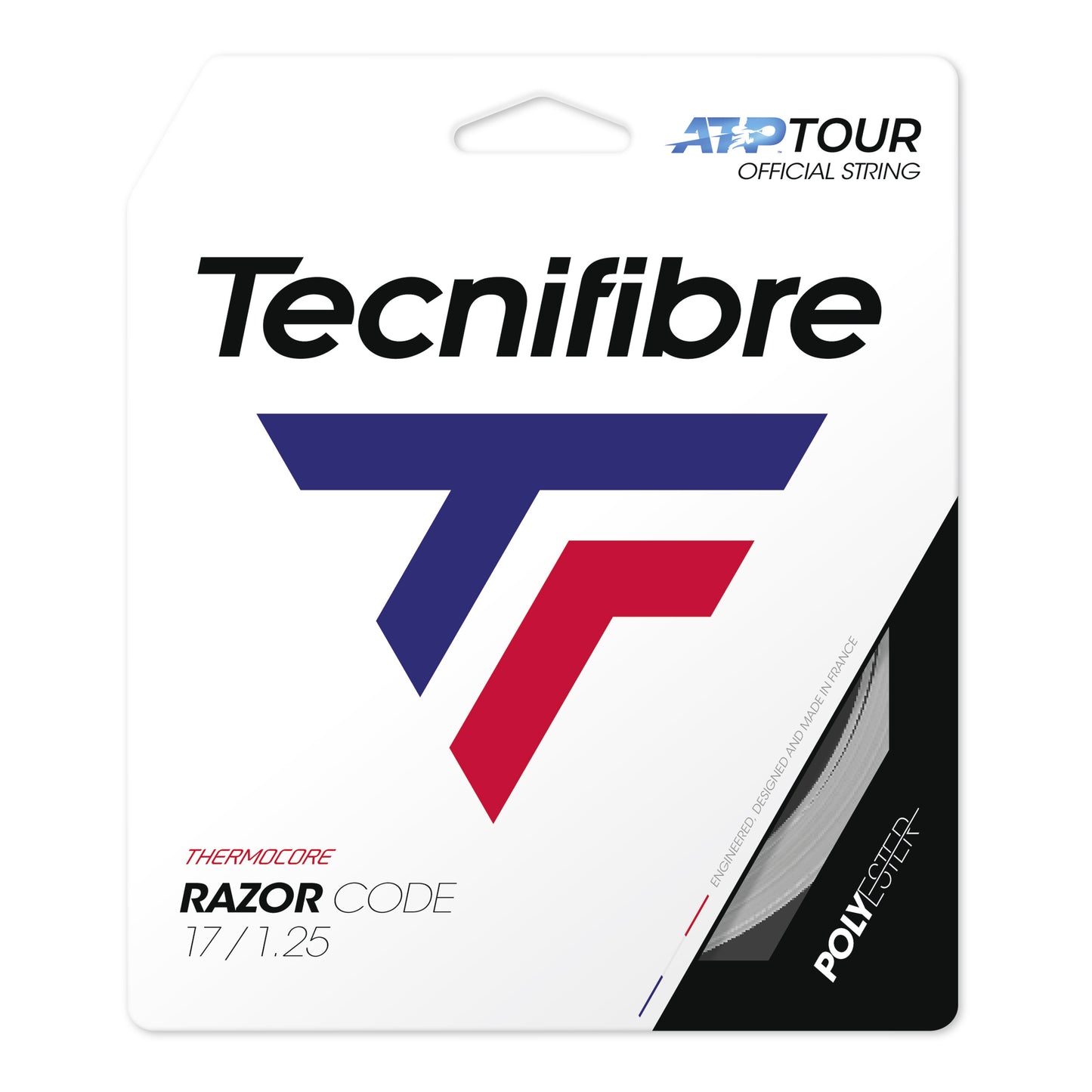 Tecnifibre Razor Code 12m Strängset-Grå Tecnifibre Razor Code 12m Strängset-Grå