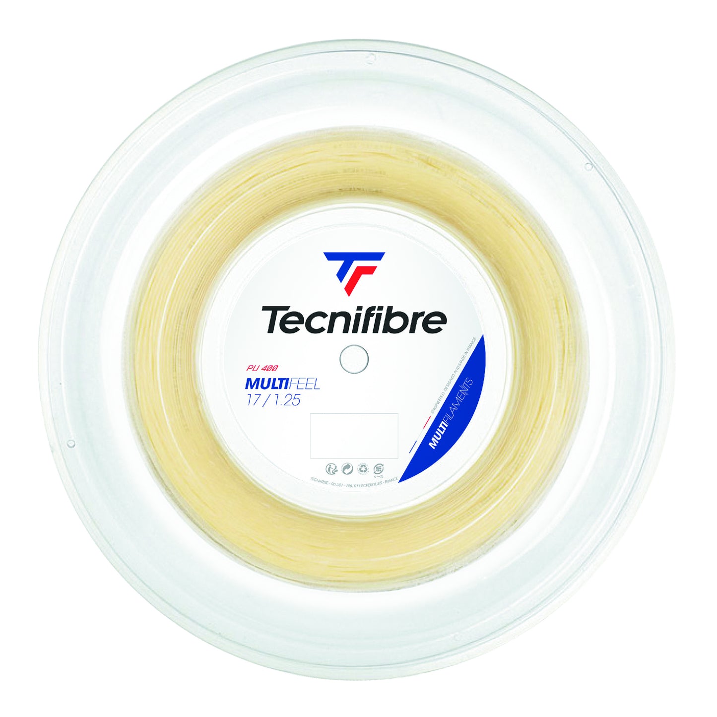 Tecnifibre Multifeel 200m Strängrulle-Naturfärger Tecnifibre Multifeel 200m Strängrulle-Naturfärger