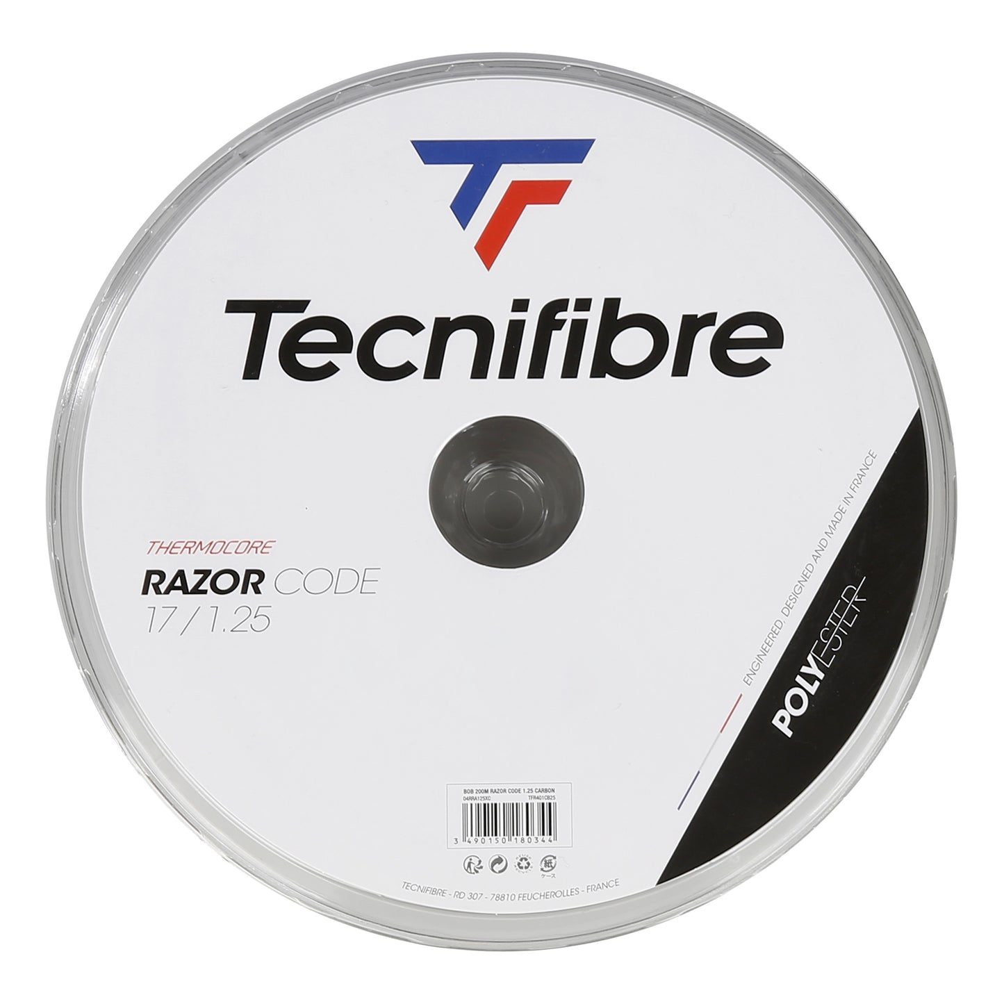 Tecnifibre Razor Code 200m Strängrulle-Grå Tecnifibre Razor Code 200m Strängrulle-Grå