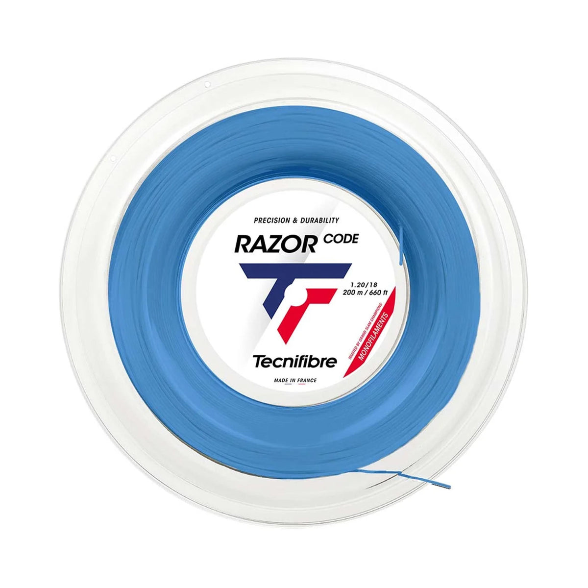 Tecnifibre Razor Code 200m Strängrulle-Blå Tecnifibre Razor Code 200m Strängrulle-Blå