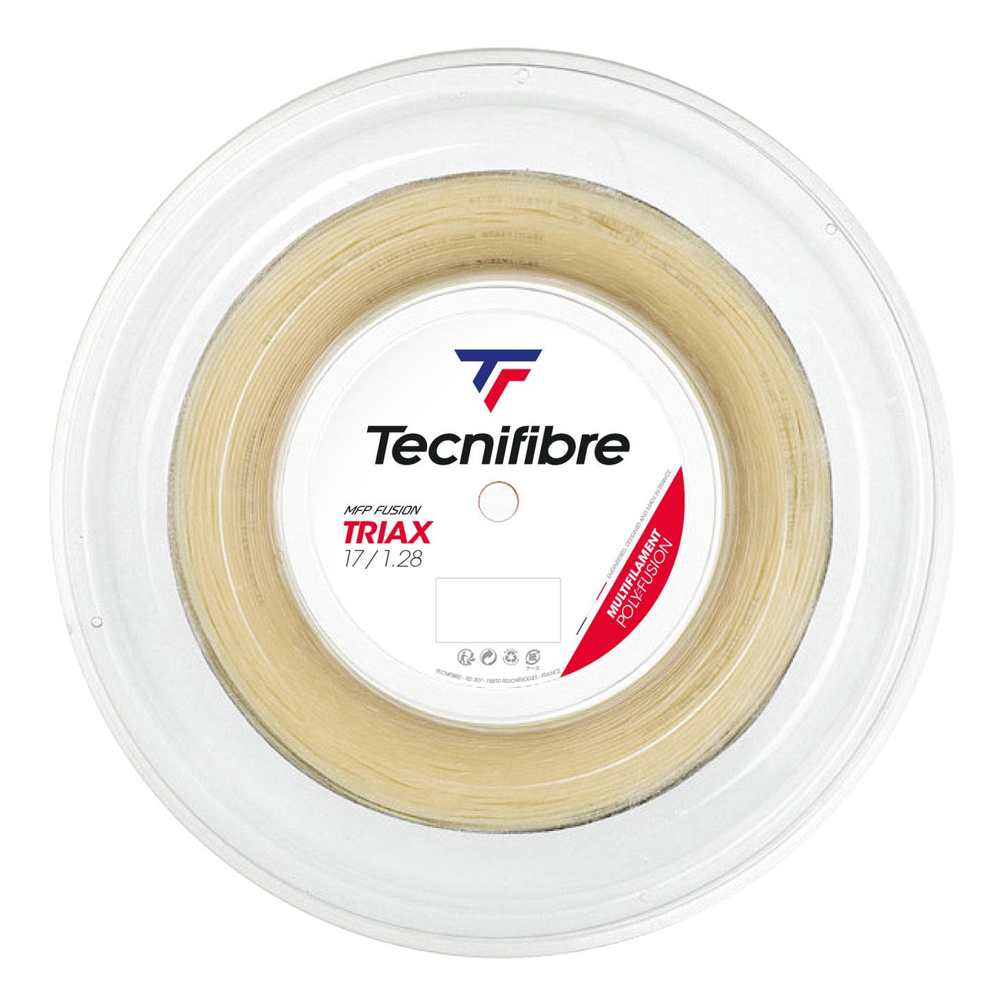 Tecnifibre Triax Strängrulle 200m-Naturfärger Tecnifibre Triax Strängrulle 200m-Naturfärger